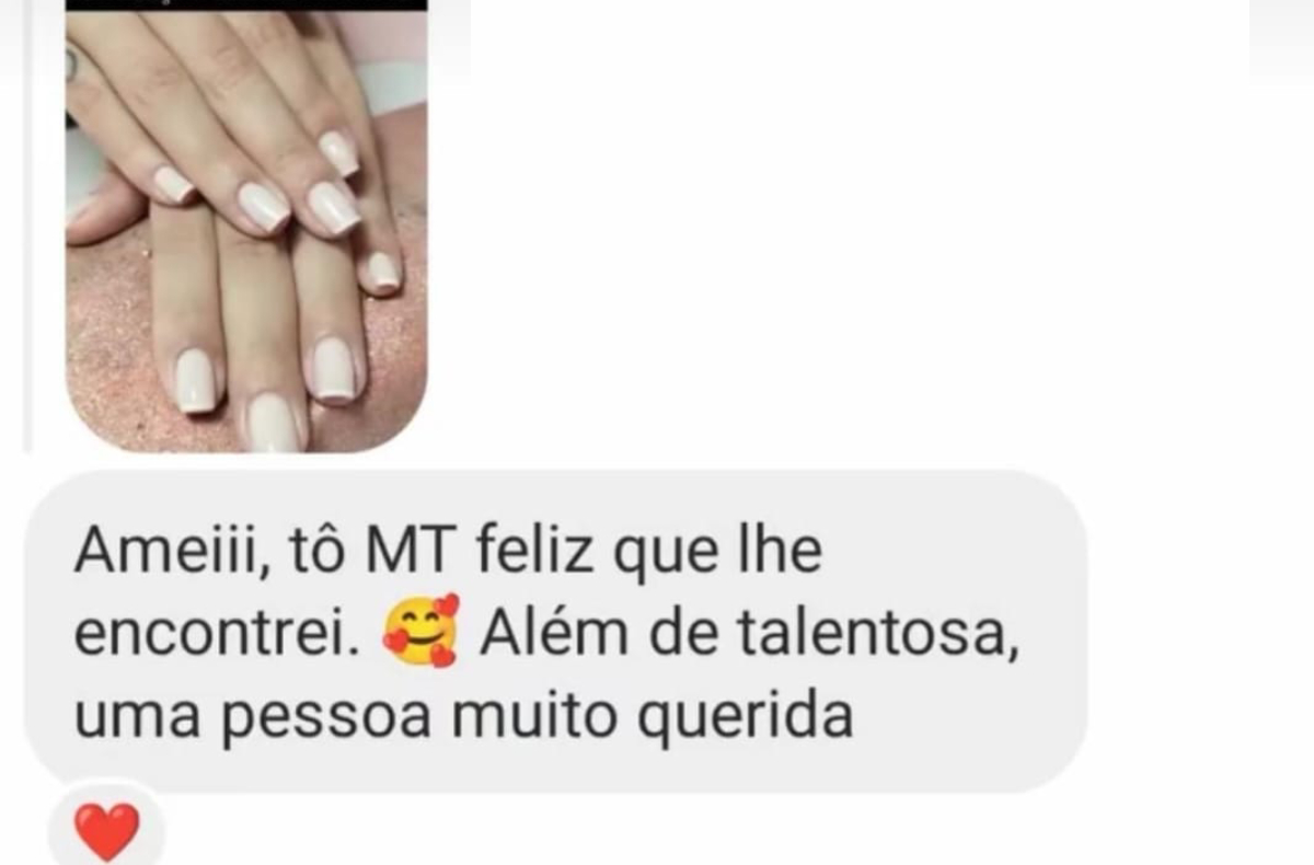 Print de depoimento de cliente
